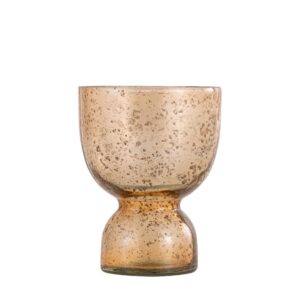 PTMD Laurynn Brown stone look glass tealight S