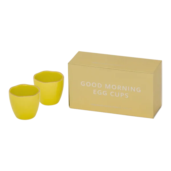 Good Morning eierdop lightlime, Set van 2, in gift pack