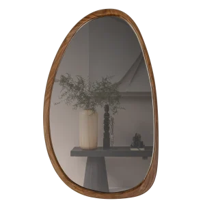 Leif spiegel hout naturel 64x38 cm