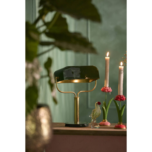 Light & Living Kandelaar op voet 10x9,5x25,5 cm ZAPILO donker roze+rood - Afbeelding 3