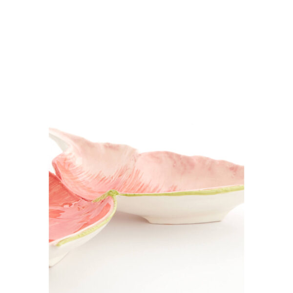 Light & Living Schaal 26,5x24,5x3,5 cm BUTTERFLY licht roze-roze - Afbeelding 3