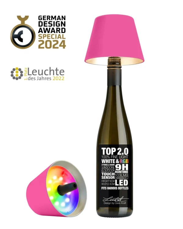 Sompex flessenlamp 2.0 multicolor - neon pink