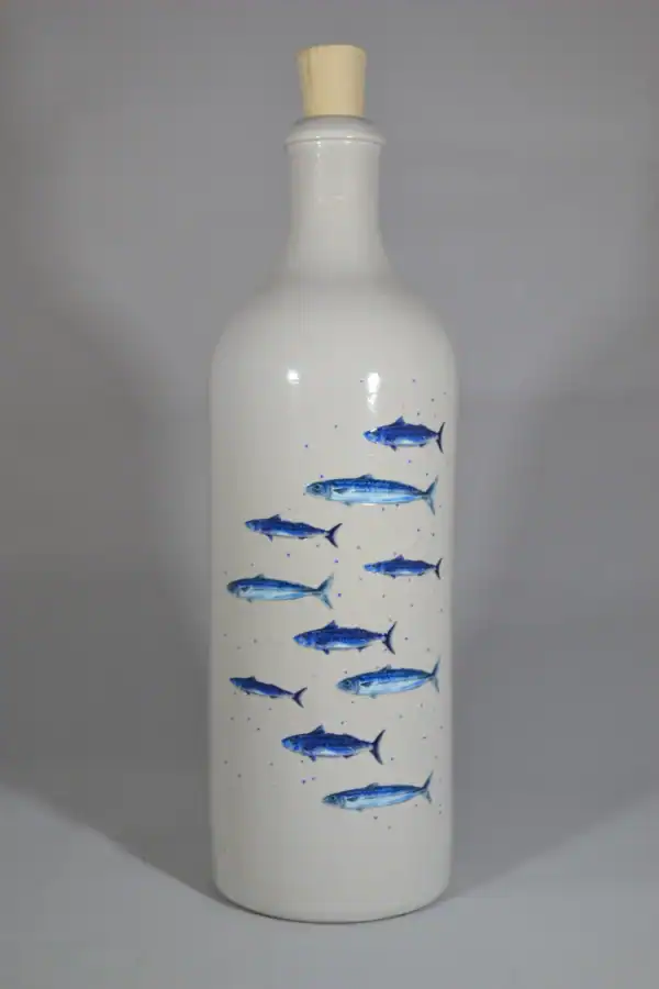Oliedispenser Delftsblauw 'Vissen' 750 ML