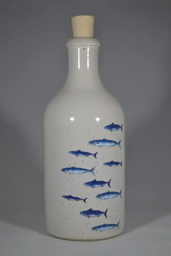 Oliedispenser Delftsblauw 'Vissen' 500 ML - Afbeelding 2