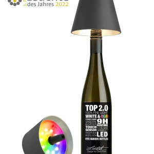 Sompex flessenlamp 2.0 multicolor - antraciet