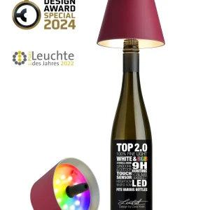 Sompex flessenlamp 2.0 multicolor - bordeaux