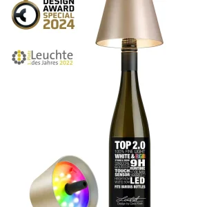 Sompex flessenlamp 2.0 multicolor - champagne metallic