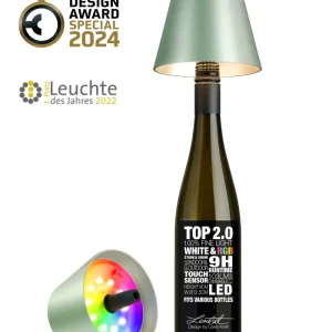 Sompex flessenlamp 2.0 multicolor - groen metallic