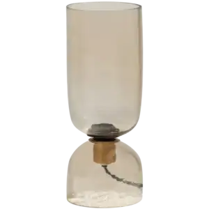 Gigi tafellamp gehamerd glas 38xø15cm naturel