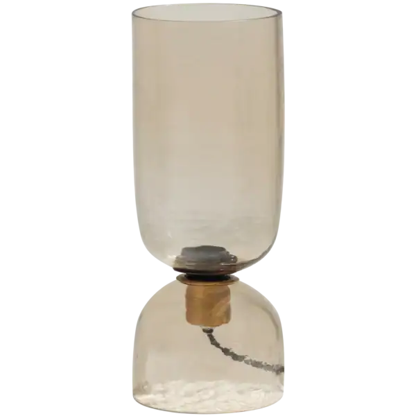 Gigi tafellamp gehamerd glas 38xø15cm naturel