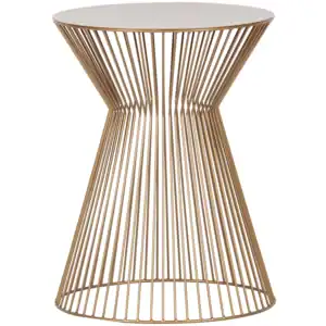 Suus bijzettafel metaal goud