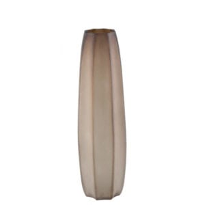 PTMD Vaas Levente zand rond geribbeld hoog 60 cm