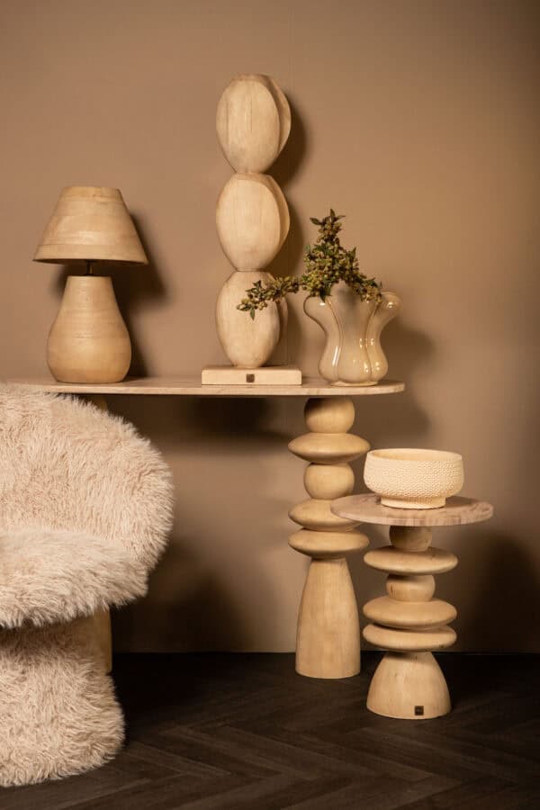 PTMD  Tafellamp Peake Naturel Mangohout Small - Afbeelding 2