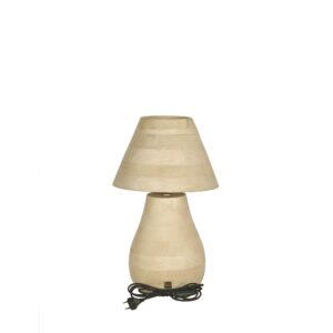 PTMD  Tafellamp Peake Naturel Mangohout Small