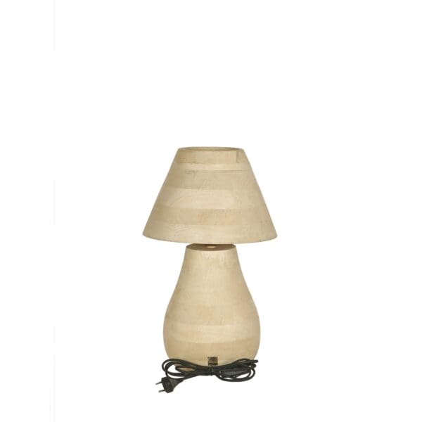 PTMD  Tafellamp Peake Naturel Mangohout Small