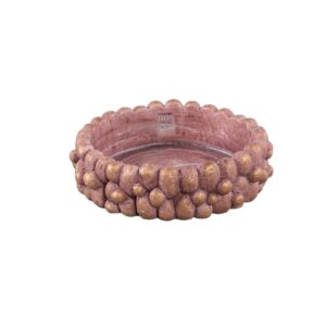 PTMD Stenley Bronze Cement Round Rough Rock Bowl S