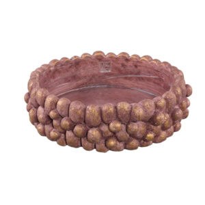 PTMD Stenley Bronze Cement Round Rough Rock Bowl L