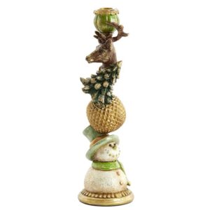 Light en Living Kandelaar Ø10x32,5 cm goud+groen+mintgroen