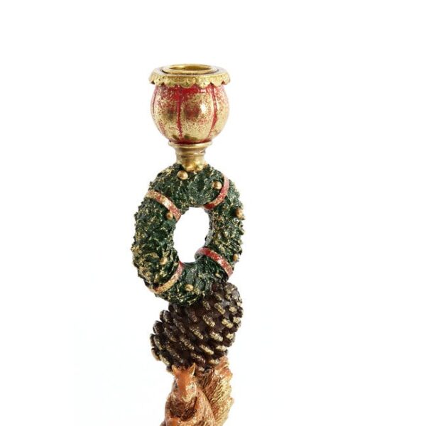Light en Living Kandelaar Ø12x36 cm NICHOLAS goud+groen+rood - Afbeelding 2