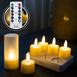 Tealight Compact | 6 Oplaadbare Waxinelichtjes