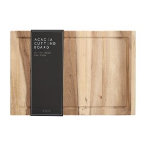 Snijplank met lekgoof Acacia hout 48 x 32,2 x 3 cm