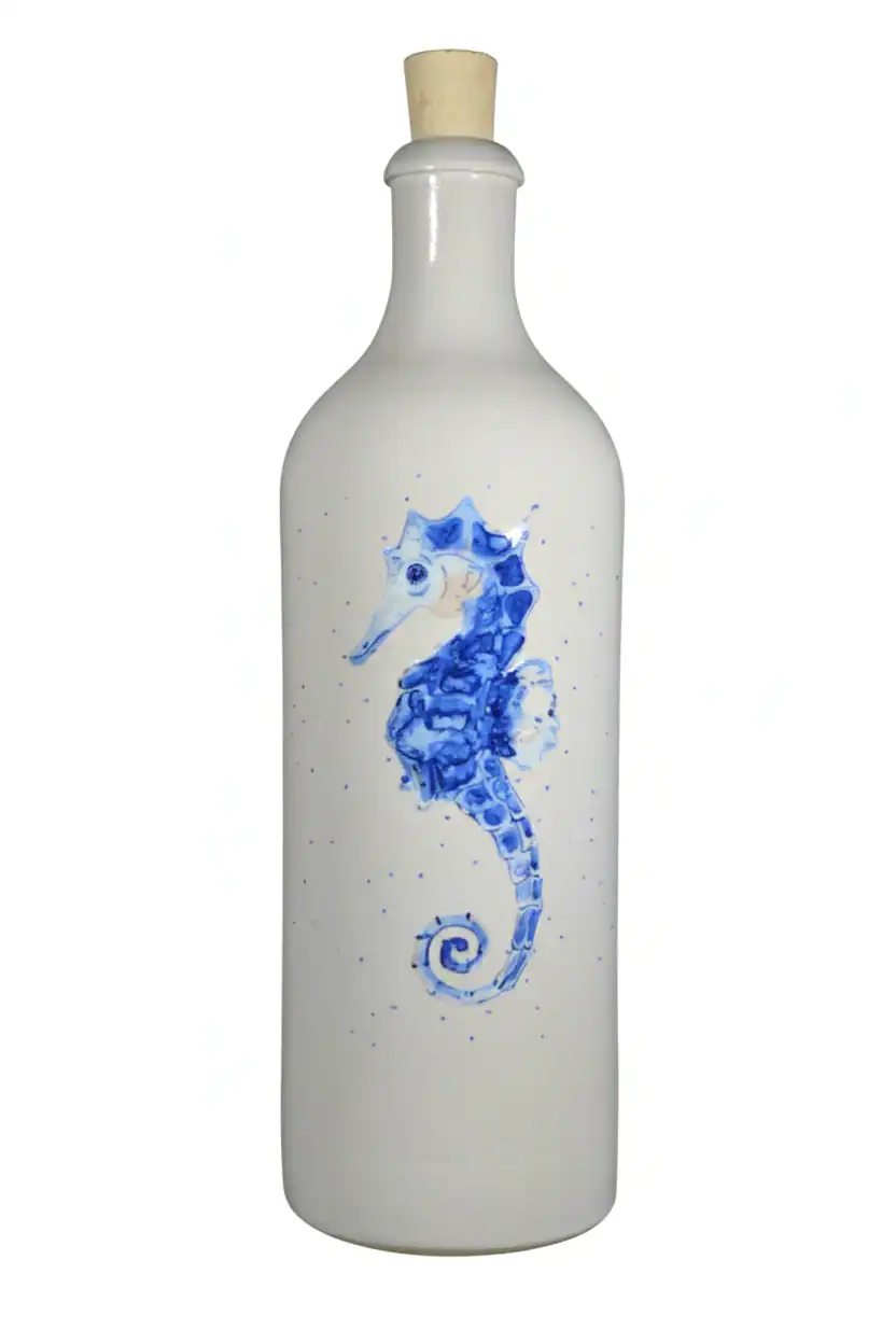 Oliedispenser Delftsblauw 'Zeepaardje' 750 ML