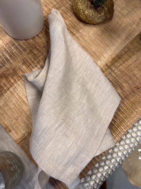 Servetten créme van Italiaans Linnen – 45x45 cm