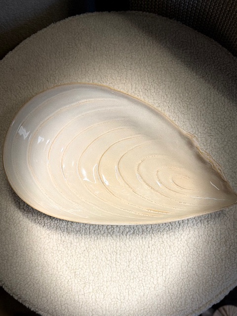 Gresnovo - Mosselschaal Crême D'Argile 40x24x6 cm