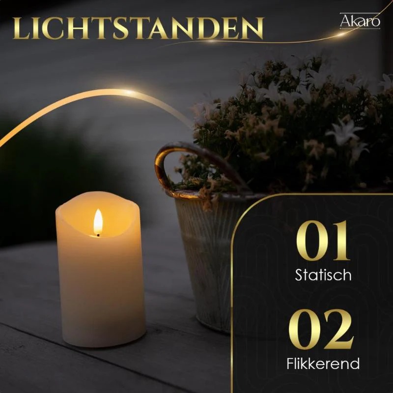 Ambience Trio | 3 Oplaadbare LED Kaarsen - Afbeelding 2