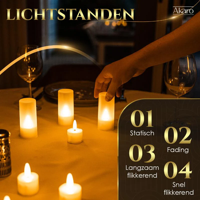 Tealight Compact | 6 Oplaadbare Waxinelichtjes - Afbeelding 2