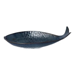 Gresnovo - MAREA Serving Bowl Fish Bleu Abysse