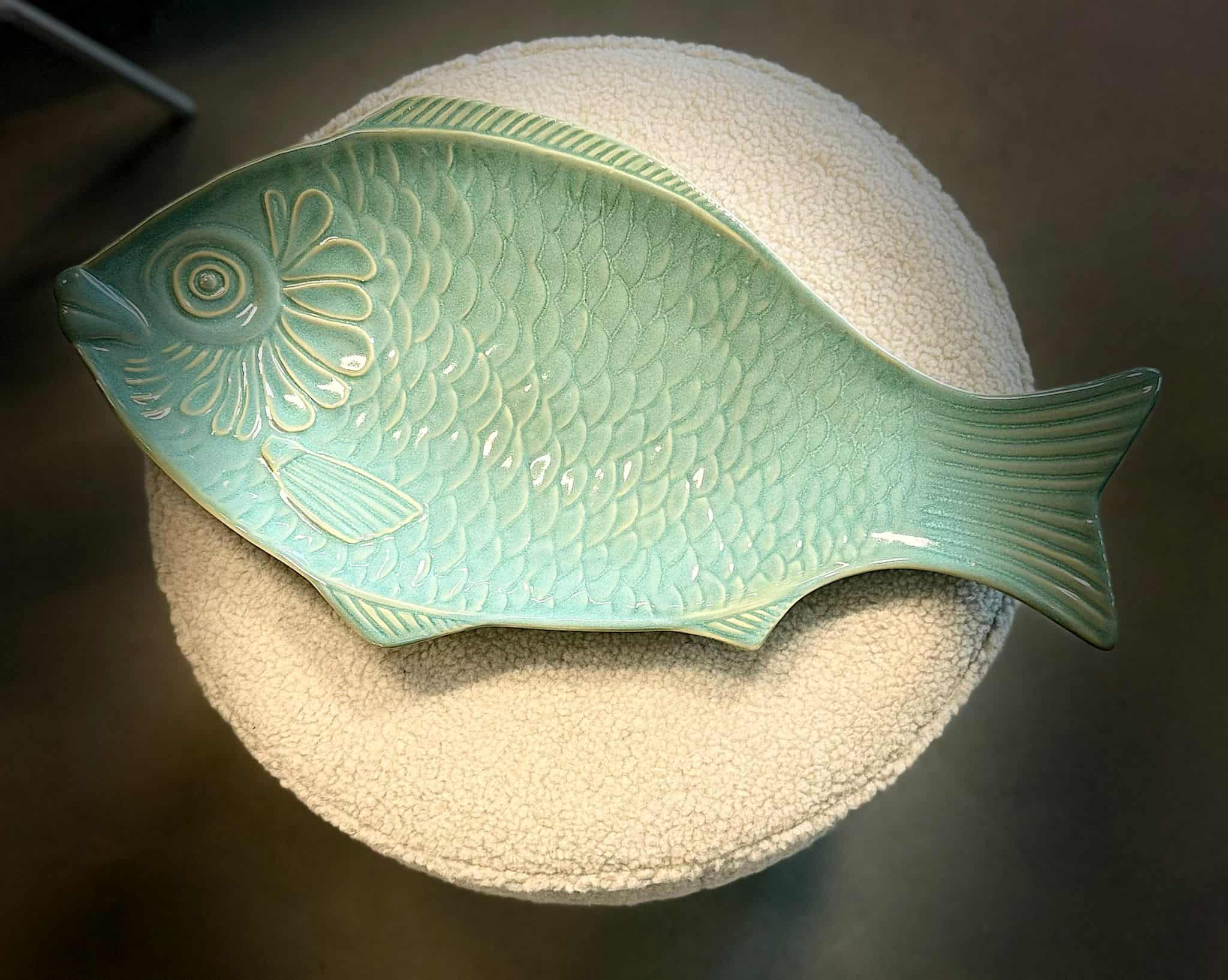 Gresnovo- Visschaal Emeraude Bleu 53x28cm - Afbeelding 2