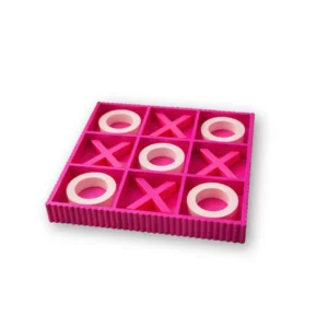 Housevitamin Decoratie Spel - Boter Kaas en Eieren - Fluor Roze - 33x33x5cm