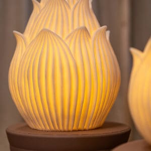 PTMD Aveda Wit Lotus hoog LED-lamp oplaadbaar