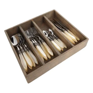 Murano diner bestekset in kist 24-delig