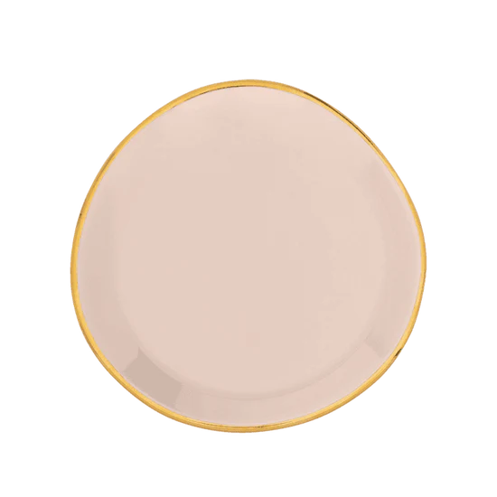 Good Morning bord Ø9 cm - Old Pink