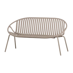 Bruce tuin 2-zits bankje pp/metaal zand