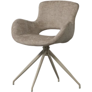 Eliva eetkamerstoel structure velvet zand