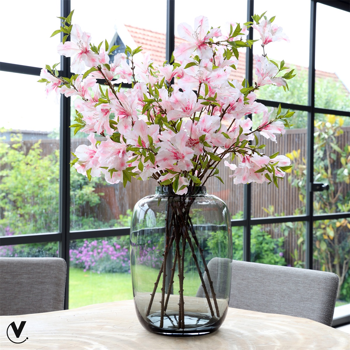 Vaas Kara M grey Ø25 x H35 cm - Afbeelding 2