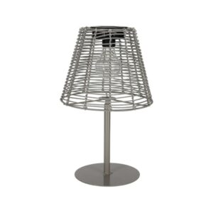 Solar tafellamp grijs