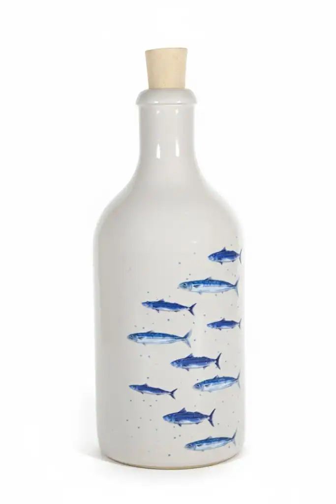 Oliedispenser Delftsblauw 'Vissen' - 500 ML