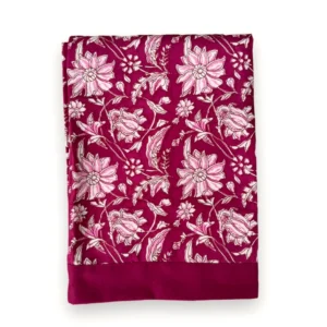Club Carlotta - Tafelkleed Pink Flowers 350x150 cm