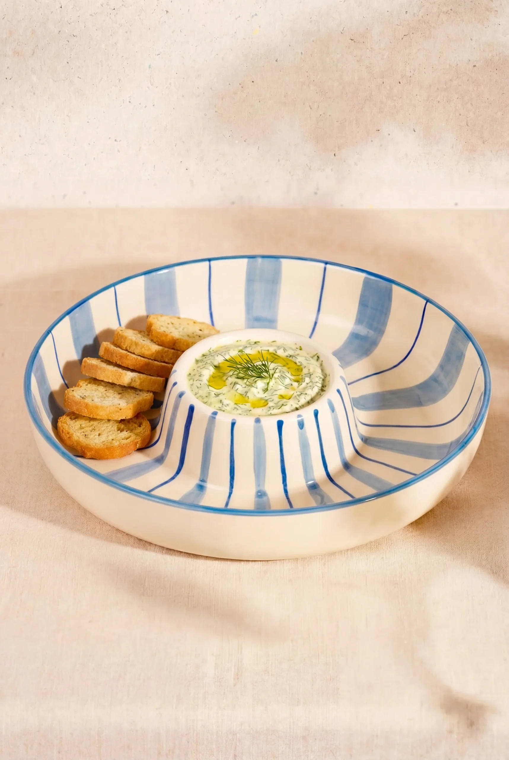 Niné -Tobi light blue Chip 'N Dip Bowl