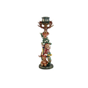 PTMD Noel Moss Green Kandelaar Hond & Beer – Groen & Goud