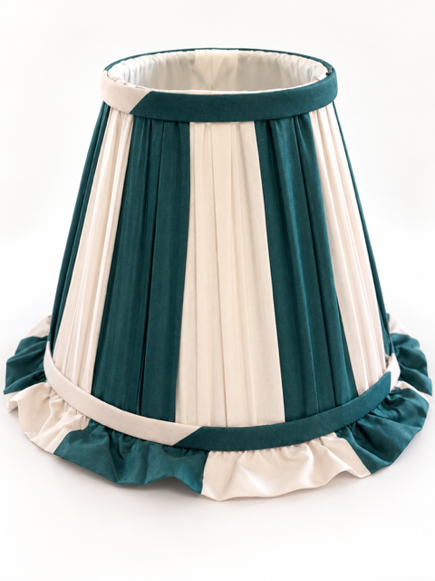 Club Carlotta Lampenkapje – Green/Cream Stripes