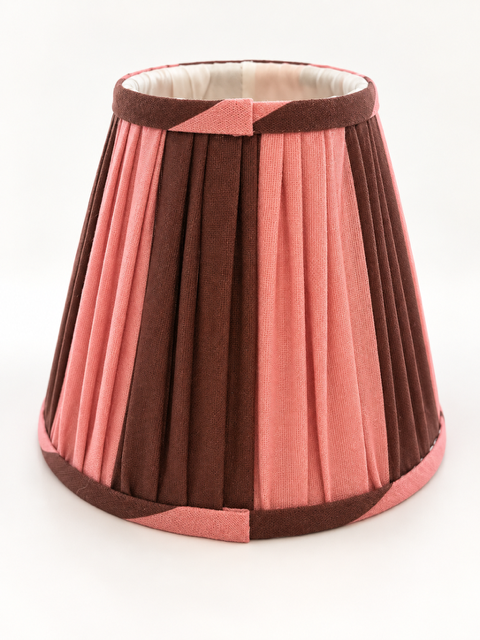 Club Carlotta Lampenkapje – Pink/Brown Stripes