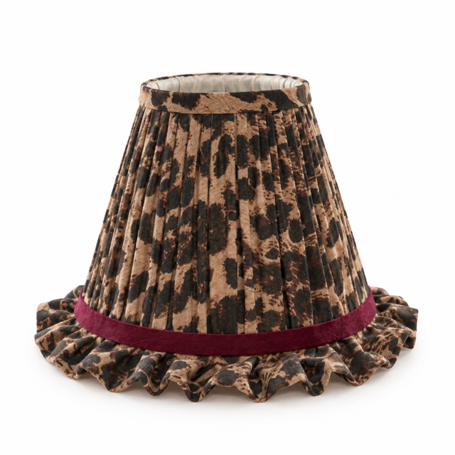 Club Carlotta Lampenkapje – Leopard Ruffle