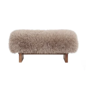 PTMD hairy bench groot taupe - wordt niet verstuurd