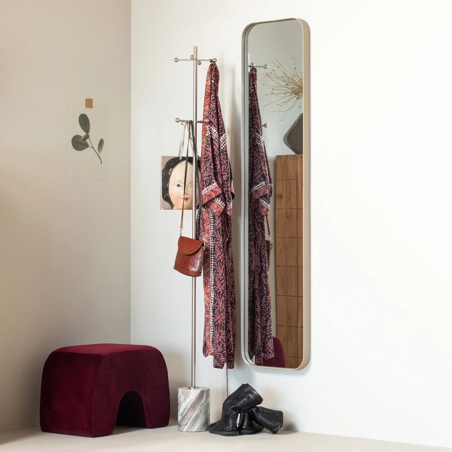 spiegel 170x40 cm metaal zand - Wordt niet verstuurd - Afbeelding 4