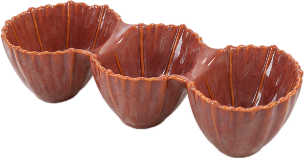 Gresnovo Marea Serveer Bowl 3-vaks Marron Glacé - Afbeelding 3